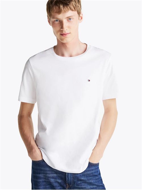 t-shirt man white TOMMY HILFIGER | MW0MW37267YBR